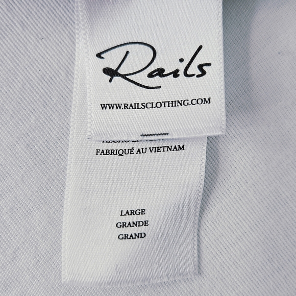 Rails Hunter Plaid Flannel Shirt in Black Coral Teal Size Large - Picture 13 of 16